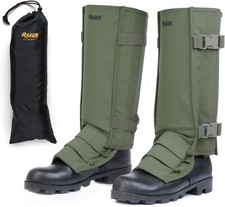 Snake Gaiters  Bag for Hiking, Hunting, Landscaping - Lower Leg Gaiters - Green