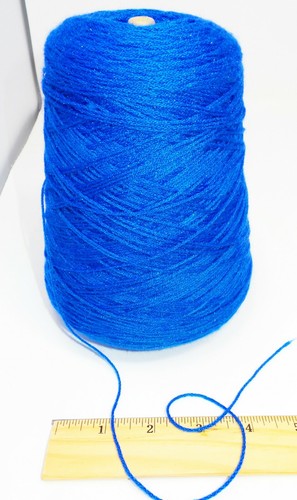 15oz Machine Knitting Cone Spool - Navy Blue Yarn