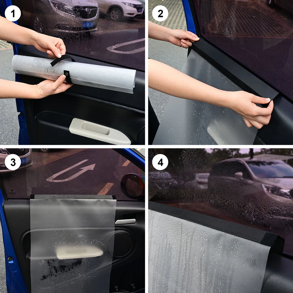 Window Tint Tool 2 Car Door Panel Cover for Window Tinting Waterproof PVC Cover - Image 4 of 4
