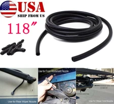 118"Windshield Wiper Hose Washer Nozzle Spray Pump Tube Headlight Pipe Universal