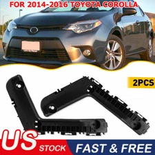 Bumper Bracket For 2014-2016 Toyota Corolla Set of 2 Front Left & Right Side