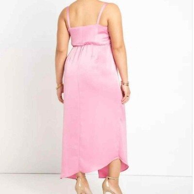 knee length dresses for ladies Close To You Satin Maxi Dress main image 0