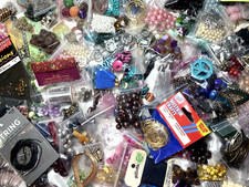 50 Bags Assorted Beads, Charms, Pendants, Jewelry Making Supplies.