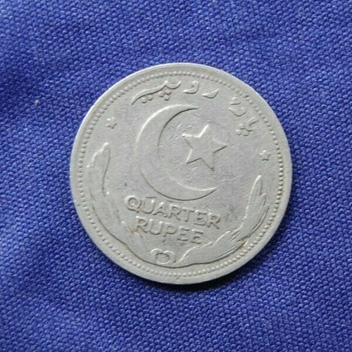 Pakistan 1/4 Quarter Rupee 1949 coin - Foto 1 di 2