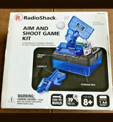 NEW - RADIO SHACK Aim and Shoot Basketball Game Kit Sealed Parts Bags - STEM.