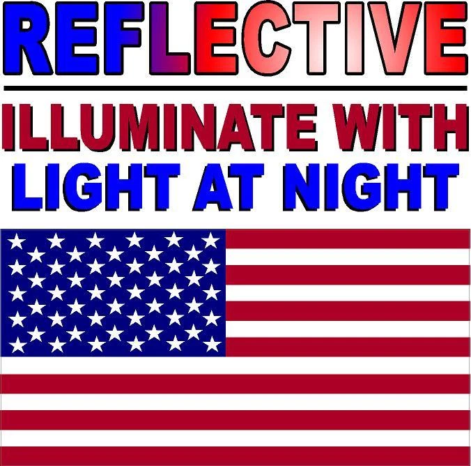 (PACK DE 3) REFLECTANTE Bandera Americana EE. UU. 3M Calcomanía Militar-Marines-Sede del Ejército Foto 2 de 2