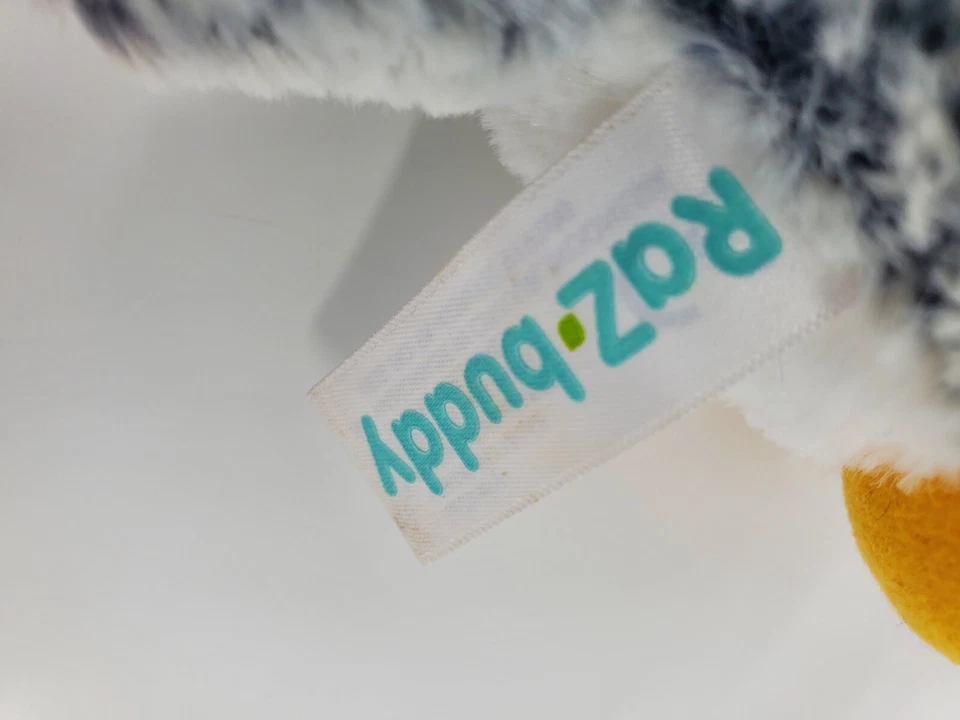 RaZbaby RaZ-buddy PINGÜINO SOPORTE Chupete Gris Peluche Juguete Lovey B50 Foto 4 de 4