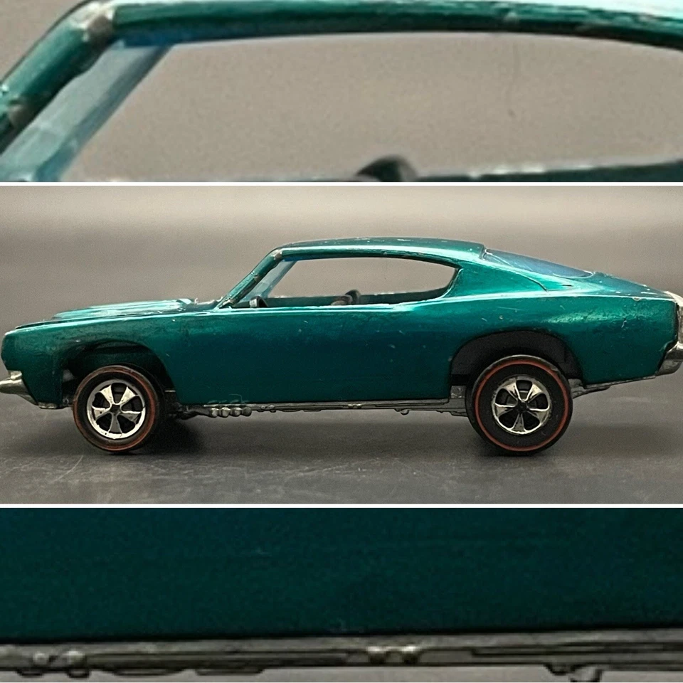 Mattel Hot Wheels 1967 Redline Diecast Barracuda personalizada Aqua Champagne EE. UU. Foto 4 de 4