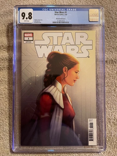 Star Wars # 1 , CGC 9.8 , Ltd 1:50 Variant , Jen Bartel ! Princess Leia  !!