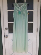 NWT Womens 1980s/70s Vintage Nightgown Dress By JC Penny Size Small Green Pajama