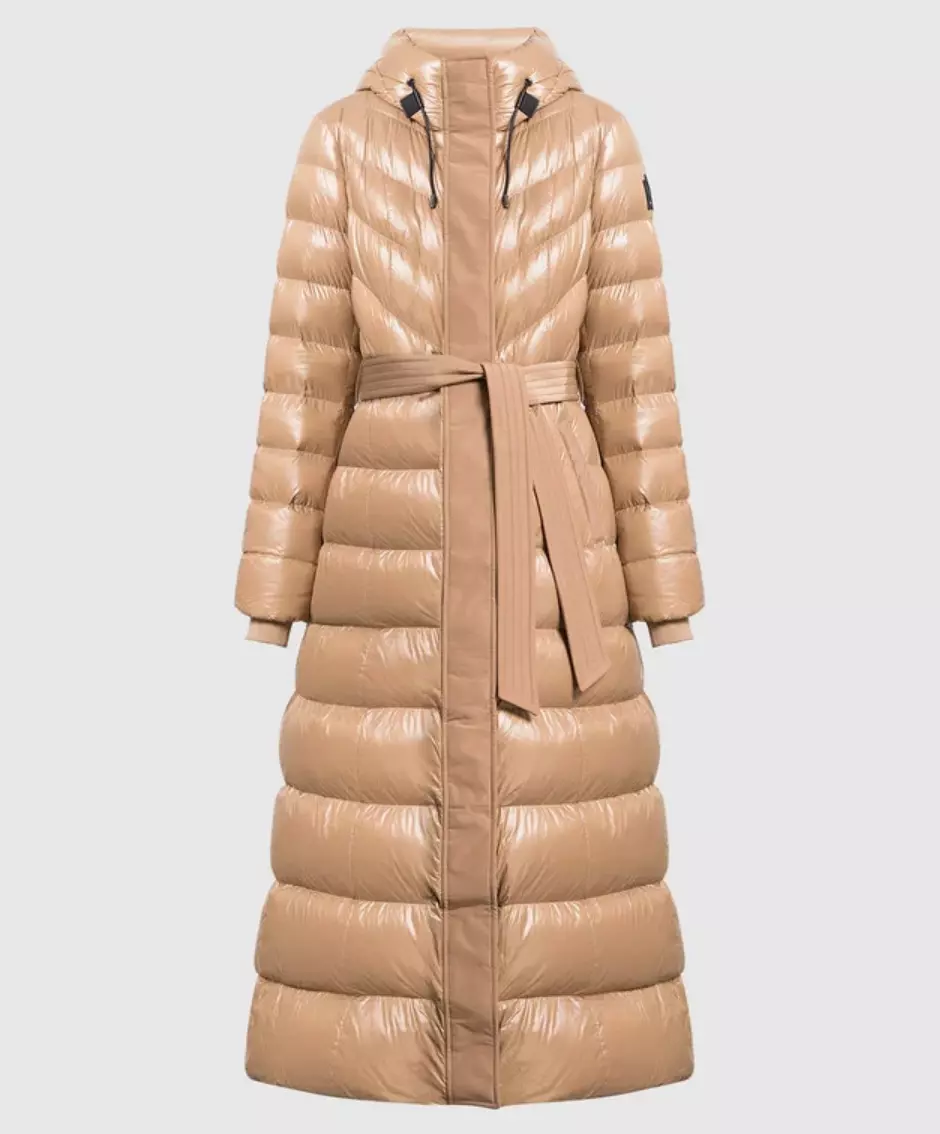 Mackage Calina NEW Down Maxi Belted Tailored Puffer Coat Size XL