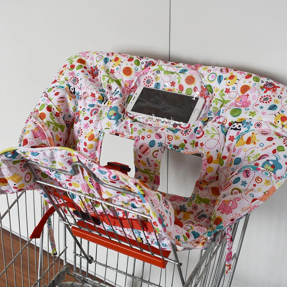 Baby Kids Shopping Cart Trolley Cushion Seat Covers Mat High Chair Protector Pad - image 4 of 4