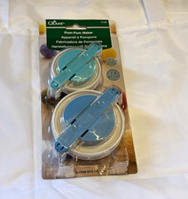 Clover Pom Pom Maker Set 2-Pack Blue  White Color MPN 3126