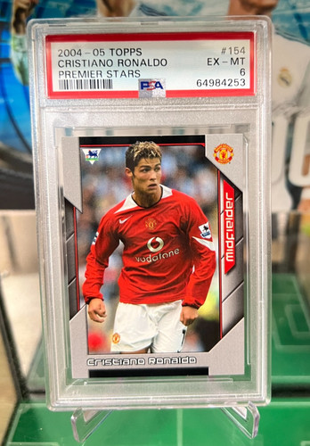 Cristiano Ronaldo #154 2004 Topps Premier Stars card