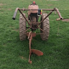 David Bradley Super Power Walk-Behind Tractor w/ Plow Attachment