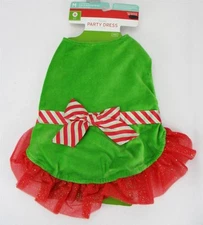 Dog Party Dress Large (25-50lbs) Pet Holiday Xmas Costume Green/Red Target