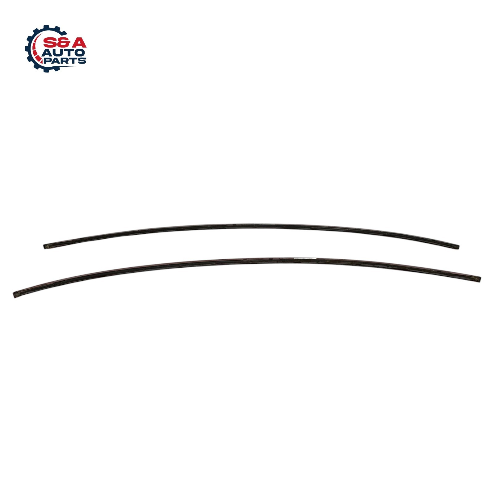 MASERATI GHIBLI 2014-2017 RIGHT AND LEFT ROOF DRIP MOLDING TRIM PAIR SET RED OEM