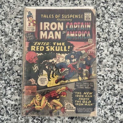 Tales of Suspense #65 (1965) 1st app Red Skull. Iron Man, Captain America Marvel