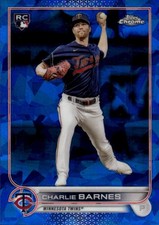 2022 Topps Chrome Sapphire Edition Charlie Barnes #641 Minnesota Twins 26H