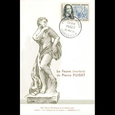Carte maximum - n° 1296 - Célébrités. Pierre Puget