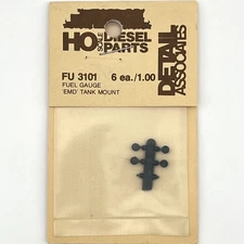 Detail Associates HO Scale FU3101 EMD Tank Mount Fuel Gauge 4 pcs OPEN BOX