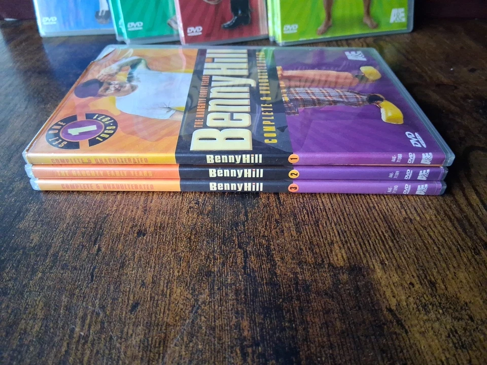 Used Benny Hill Complete & Unadulterated Set 1-5 DVD Movies  - Image 3 of 4