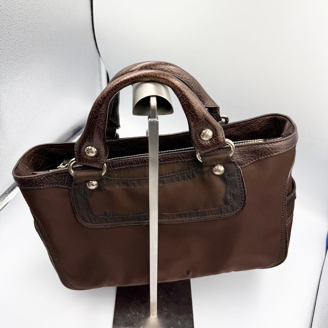 CELINE Handbag Brown Authentic From Japan — image 21