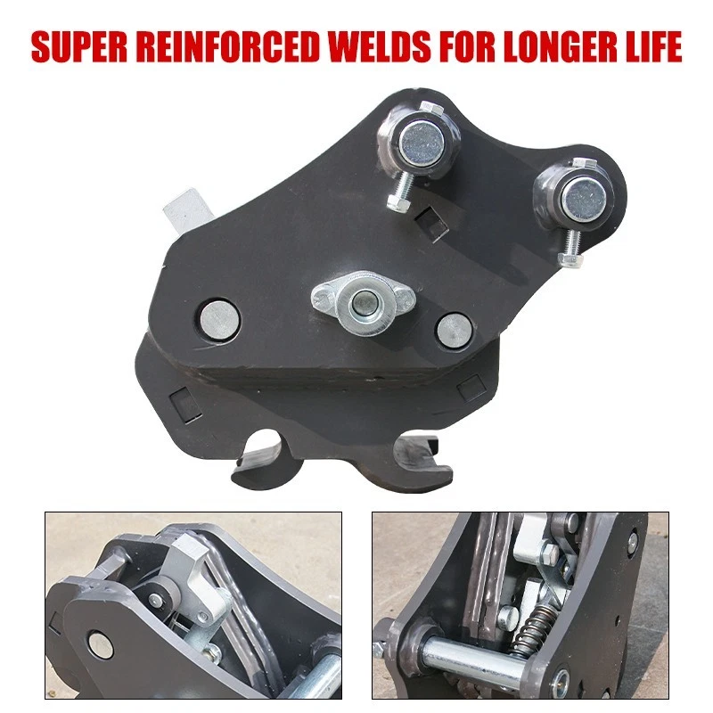 Conexión de acoplador de enganche rápido para accesorio de mini excavadora de 0,8-1,5 toneladas Foto 2 de 4