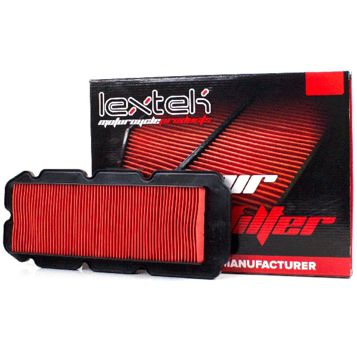 Lextek Air Filter Element with HFA1913, Honda 17210-MZ0-000 Paper ARF112 Unit