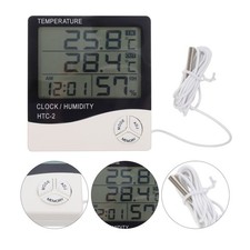 LCD Digital Aquarium Thermometer Fish Tank Water Terrarium Hygrometer