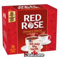 Red Rose Tea Orange Pekoe 70 Count - Fresh from Canada