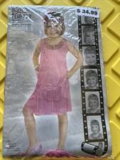 Flapper Roaring 20's Speakeasy Fancy Dress Halloween Kids 3T -4T Costume