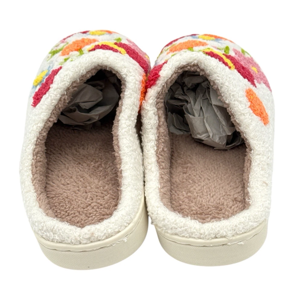 Novedad Zapatillas Cálidas de Felpa Suave - Mezcla Floral - Para Mujer Medianas/Grandes 7.5 - 8.5 Foto 4 de 4