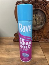rave 4X Mega Hold Aerosol Hairspray High Humidity Weather Scented 11oz