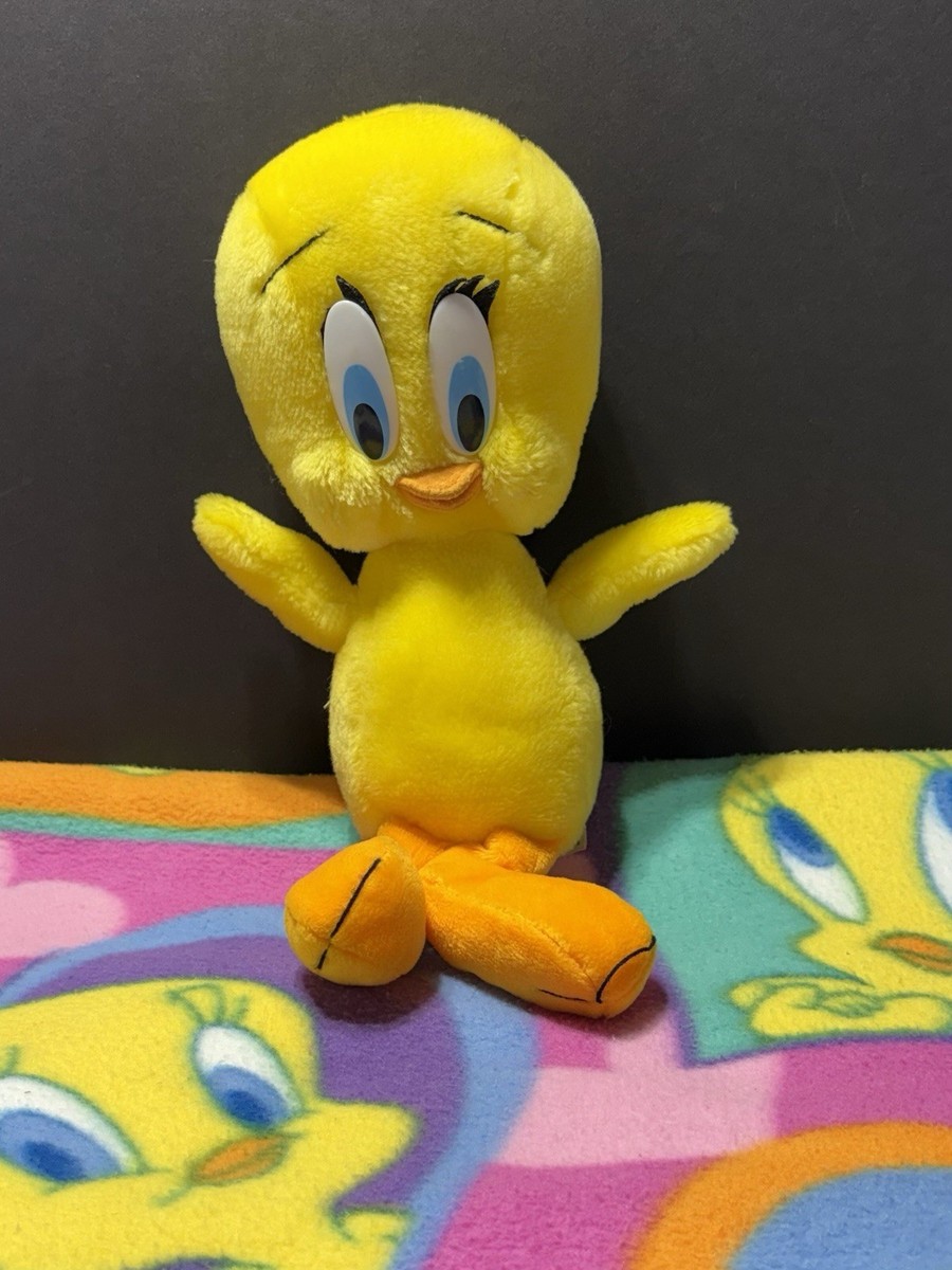Vintage Baby Looney Tunes Tweety Bird 2000 Y2K Plush Blanket And
