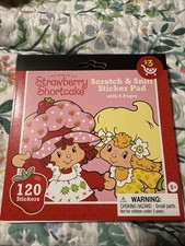 Strawberry Shortcake Retro Inspired 120 Scratch  Sniff Sticker Pad Book