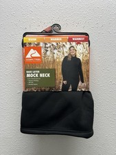 OZARK TRAIL Women's M Base Layer Mock Neck Top Thermal Fleece Warmest Black