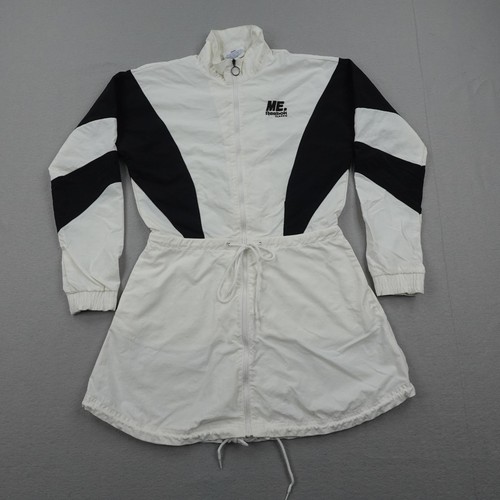 Reebok x Melody Ehsani Jacket Womens XS White Windbreaker Longline Track Coat