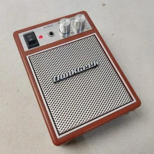 Think Geek Thinkgeek Amp Amplifier Mini Carry w/ Clip For Air Guitar Shirt Brown