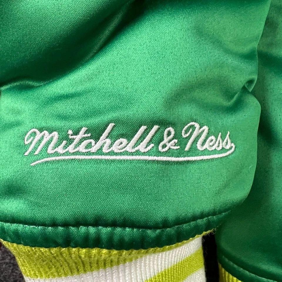 SUPREME X MITCHELL & NESS Collab Satin Varsity Jacket Men's Size M - Image 2 of 4