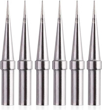 6Pcs Replacement Tips for Weller ET Soldering Iron Tips for WES51/50,WESD51,WE10