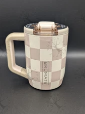 Brumate Tan Checker Muv 15 oz Leakproof Mug Limited Edition
