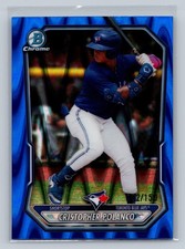 2026 Bowman Cristopher Polanco Chrome Prospects Blue Raywave Refractor