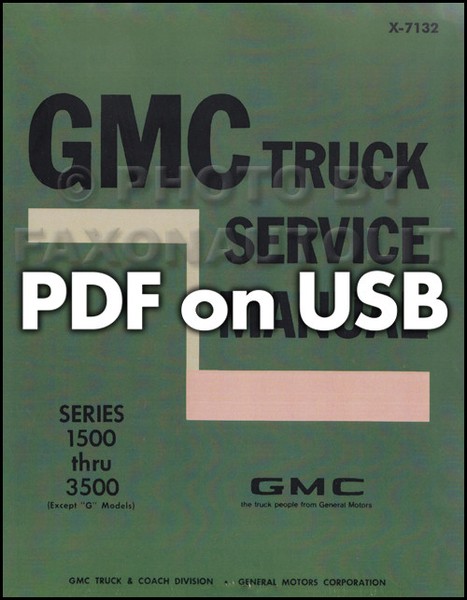 1971-1972 Gmc Werkstatthandbuch Usb Pickup Truck Jimmy Suburban 1500-3500-image