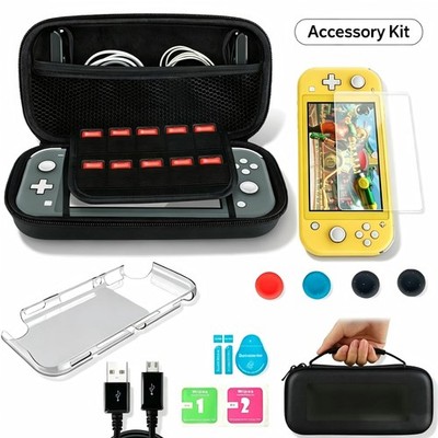 Carrying Case Bag+Shell Cover+Tempered Glass Protector For Nintendo Switch Lite