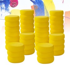 50 Pack Round Yellow Synthetic Sponge, 2.9 inch - Artist Sponge for Painting,...