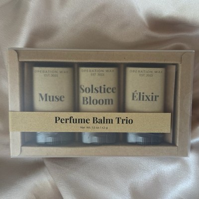 Perfume Balm Trio - Wearable Perfume Gift Set - Perfect For Gifting And Travel