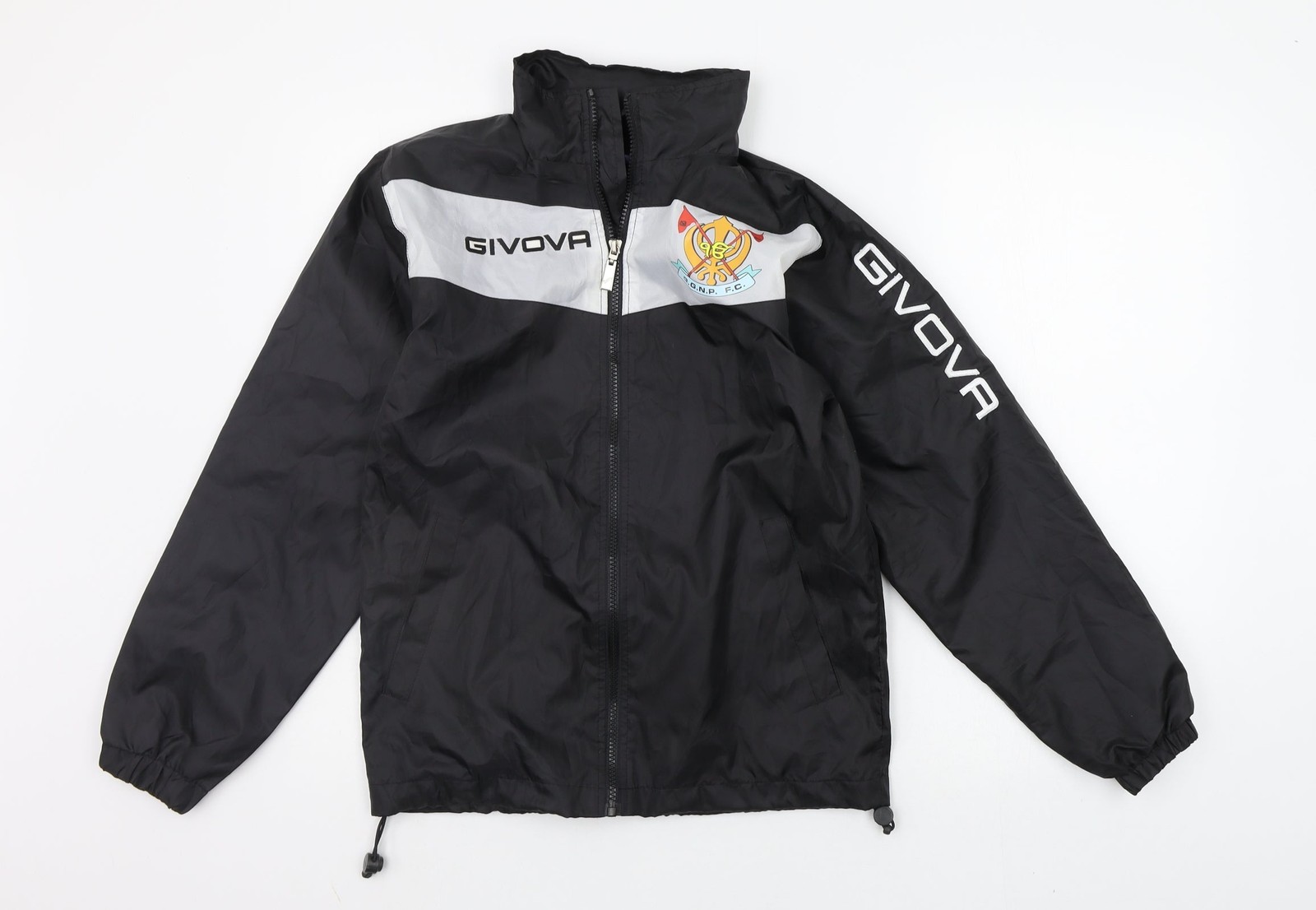 Givova Girls Jacket Coat Size 2XS Black ggnp fc Long Sleeve image 2