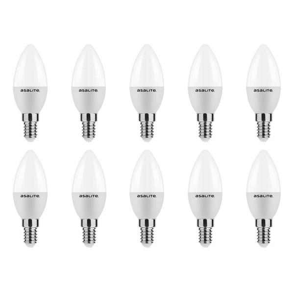 Asalite E14 Led-Lampe B35 6W 510Lm 4000K Neutralweiß 10 StüCk-image