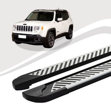 Trittbretter passend für Jeep Renegade ab Baujahr 07/2014 LINE Silber mIt ABE